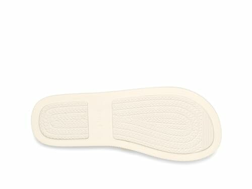 White shoe sole with textured pattern